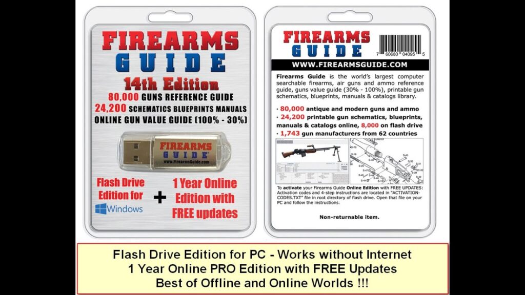 Flash Drive Edition – Research Guns & Print Schematics & Blueprints with 100% Privacy (no internet)