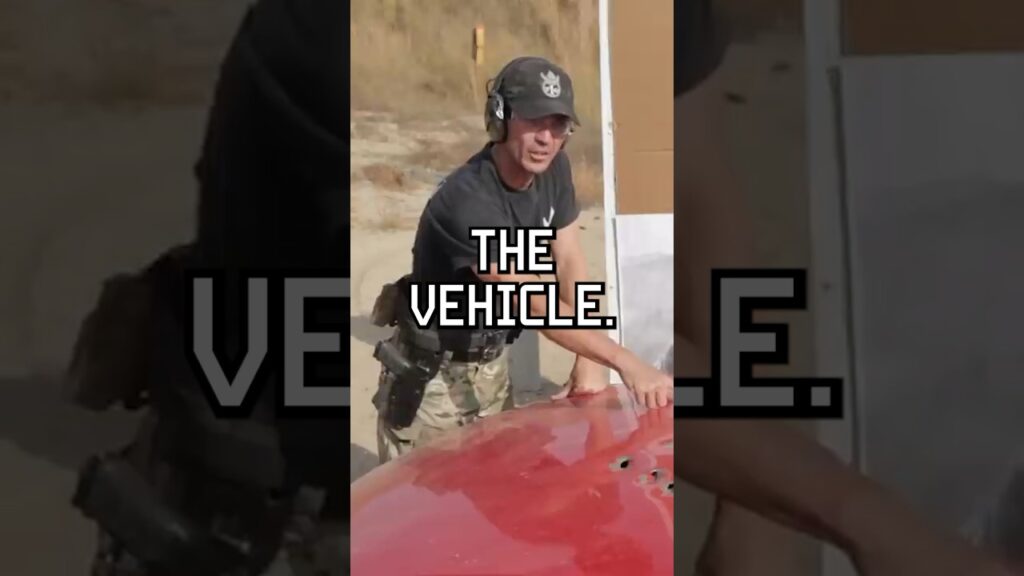 How do rounds bounce off cars? #military #car #reels #youtubeshorts #tips