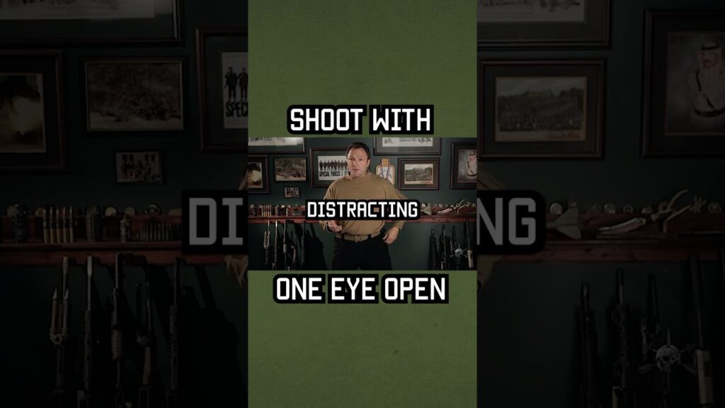 How to learn to SHOOT WITH ONE EYE OPEN. #tips #training #reels #military #shortsfeed