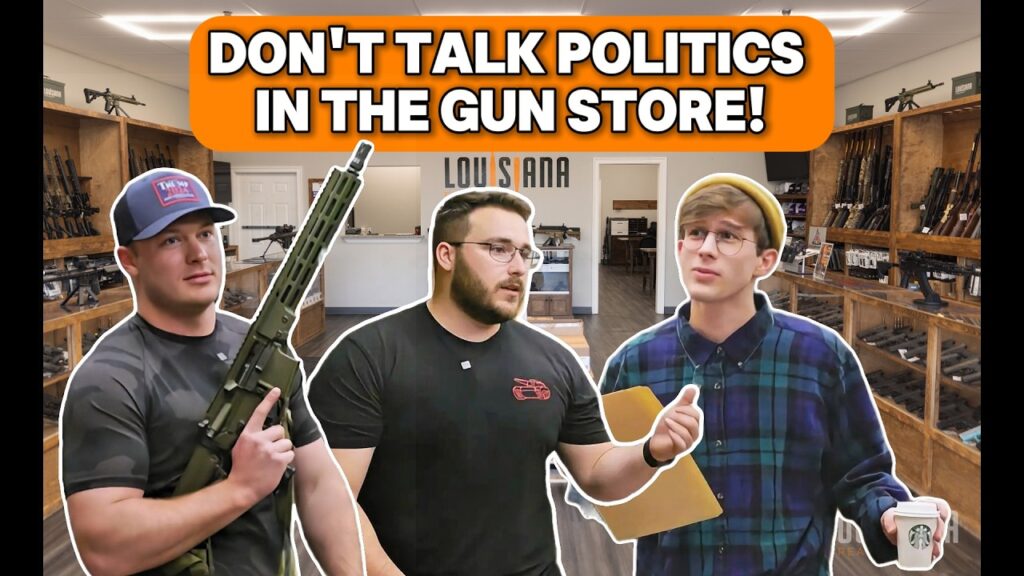 Don't talk politics in the gun store!